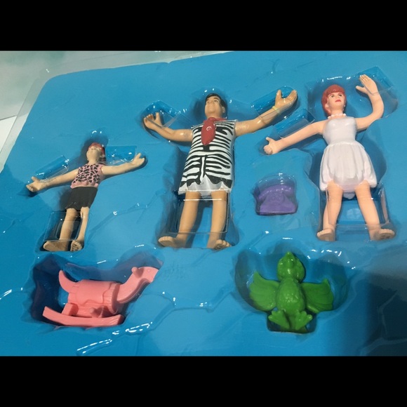 THE FLINTSTONES 1993 Bendable Figure 6 Pc Set - Picture 9 of 12